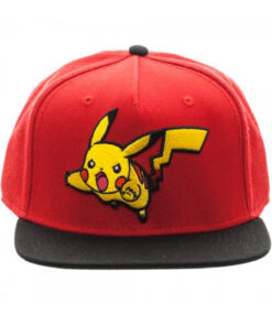 GORRA SNAPBACK POKEMON PIKACHU ROJA