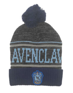 GORRO BEANIE HARRY POTTER RAVENCLAW GRIS CON AZUL