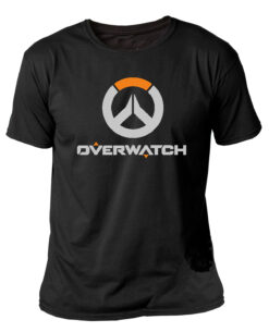 PLAYERA OVERWATCH LOGO NEGRA CHICA