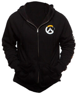 CHAMARRA OVERWATCH LOGO NEGRA MEDIANA