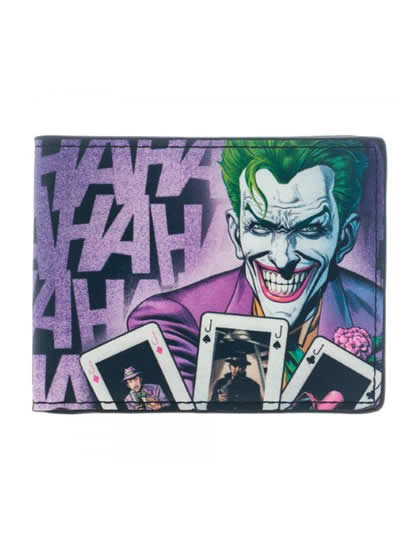 CARTERA JOKER HA HA HA MORADA