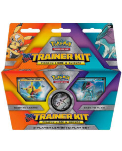CAJA POKEMON TRADING CARD GAME TRAINER KIT PIKACHU LIBRE AND SUICUNE
