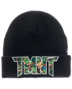 GORRO BEANIE TORTUGAS NINJA LOGO NEGRO
