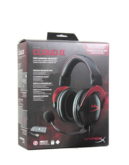 HEADSET PC HYPERX CLOUD II NEGRO Y ROJO - Image 2
