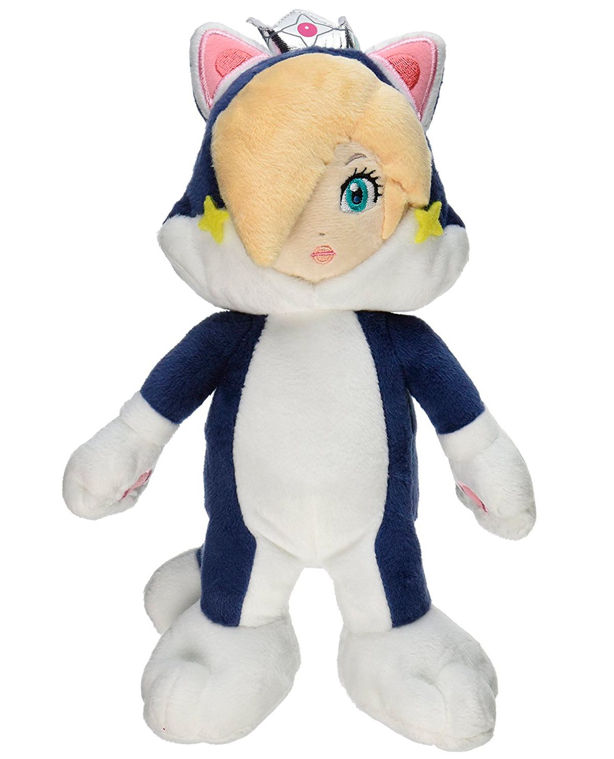 PELUCHE MARIO BROS ROSALINA CON TRAJE DE GATO 23 CM