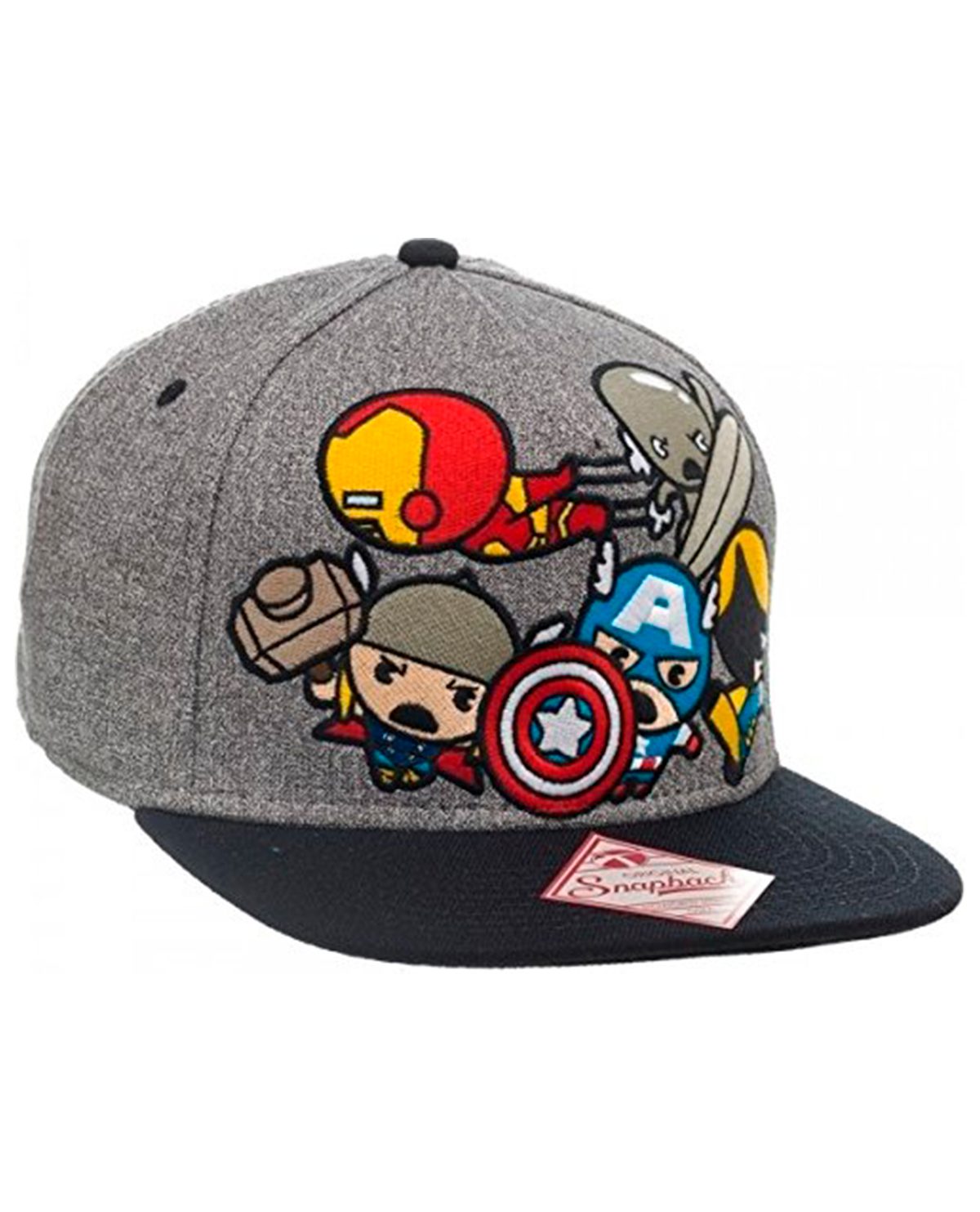 GORRA SNAPBACK AVENGERS KAWAII GRIS - Image 2