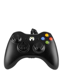 CONTROL XBOX 360 ALAMBRICO PARA PC NEGRO