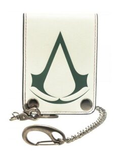 CARTERA CON CADENA ASSASSINS CREED BLANCA