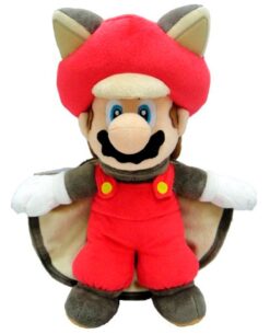 PELUCHE MARIO BROS CON TRAJE DE ARDILLA 23 CM