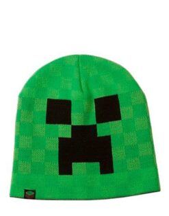 GORRO BEANIE MINECRAFT CARA DE CREEPER VERDE