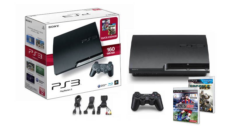 CONSOLA PLAYSTATION 3 SLIM NEGRO 160GB CON SOCOM Y PRO EVOLUTION SOCCER 2011 - Image 4