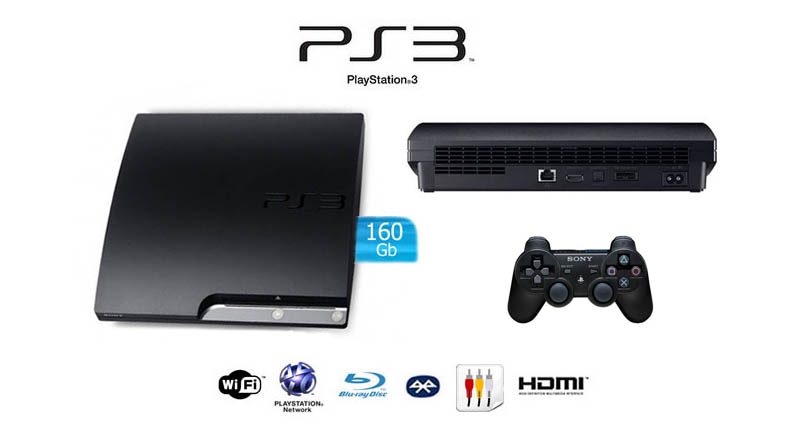 CONSOLA PLAYSTATION 3 SLIM NEGRO 160GB CON SOCOM Y PRO EVOLUTION SOCCER 2011 - Image 2