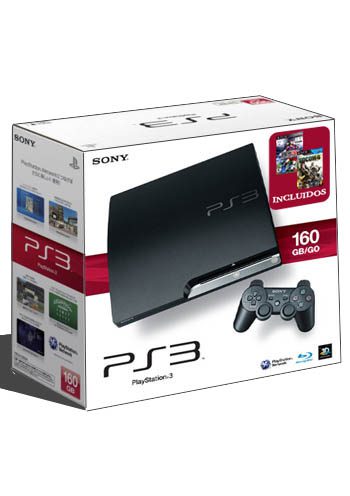 CONSOLA PLAYSTATION 3 SLIM NEGRO 160GB CON SOCOM Y PRO EVOLUTION SOCCER 2011