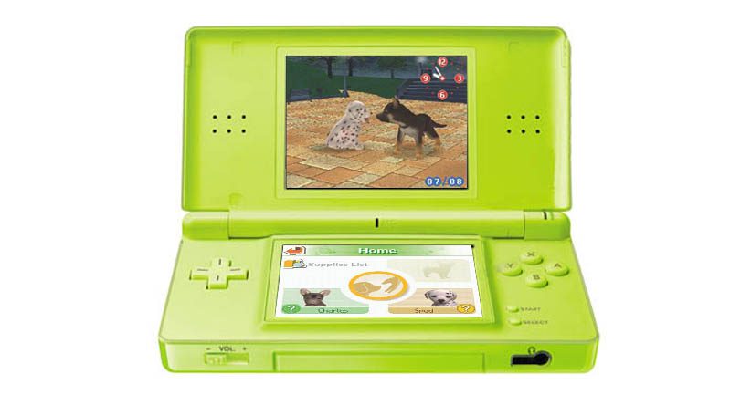 CONSOLA NINTENDO DS VERDE CON NINTENDOGS - Image 7