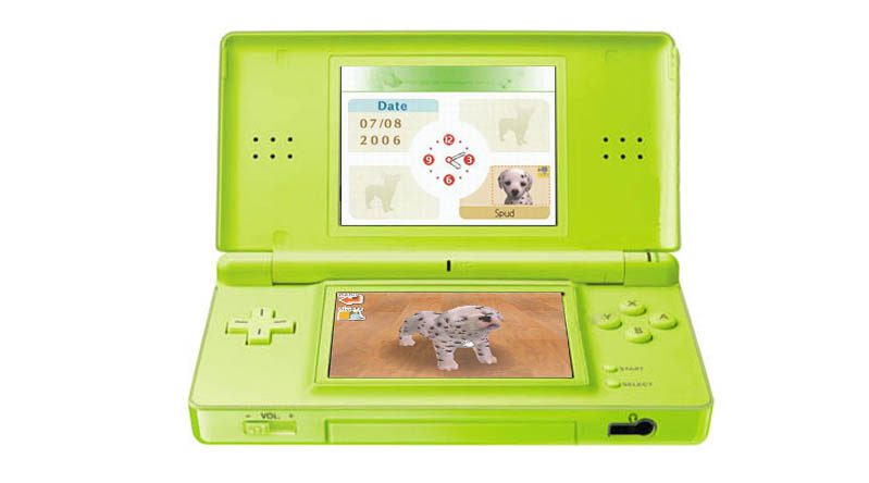 CONSOLA NINTENDO DS VERDE CON NINTENDOGS - Image 6
