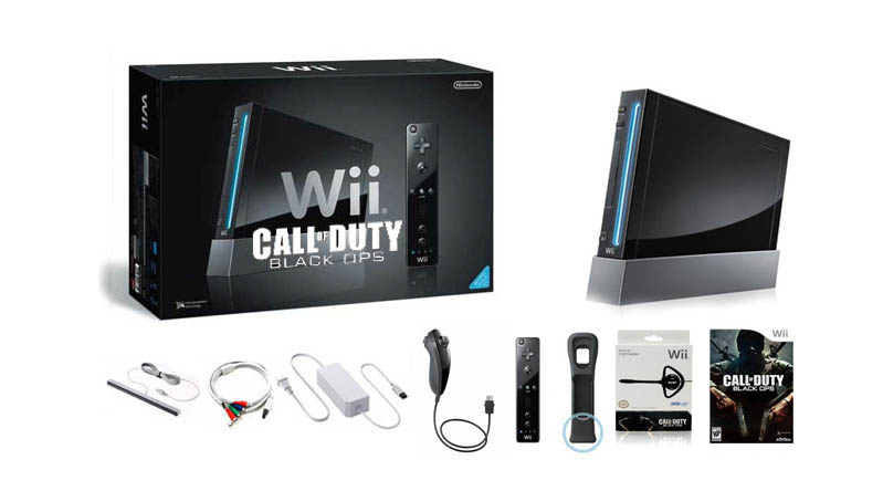 CONSOLA NINTENDO WII NEGRO CON CALL OF DUTY BLACK OPS - Image 2