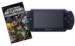 CONSOLA PSP NEGRO CON STAR WARS BATTLEFRONT ROGUE SQUADRON