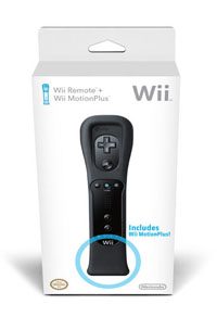 WII REMOTE CONTROLLER BLACK MOTION PLUS
