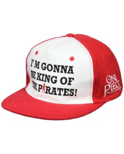 GORRA SNAPBACK ONE PIECE IM GONNA BE KING OF THE PIRATES ROJA