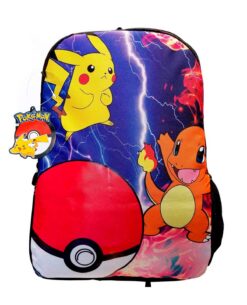 MOCHILA POKEMON CHARMANDER AND PIKACHU