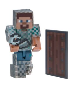 FIGURA MINECRAFT STEVE WITH CHAIN ARMOR