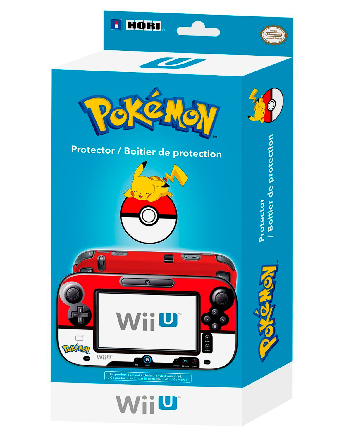 PROTECTOR PLASTICO WII U POKEMON POKEBOLA NEGRO - Image 3