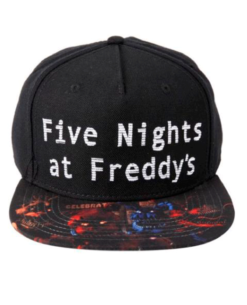 GORRA SNAPBACK FIVE NIGHTS AT FREDDYS LOGO NEGRA