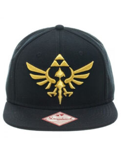 GORRA SNAPBACK THE LEGEND OF ZELDA HYRULE CREST NEGRA