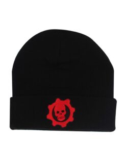 GORRO BEANIE GEARS OF WAR LOGO NEGRO
