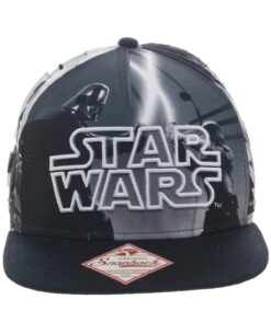 GORRA SNAPBACK STAR WARS PERSONAJES BLANCA Y NEGRA