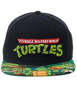 GORRA SNAPBACK TORTUGAS NINJA LOGO NEGRA