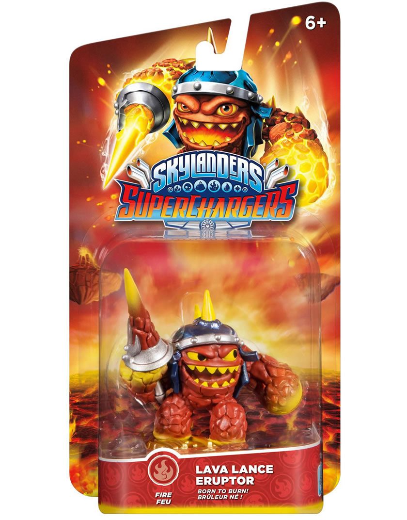 SKYLANDERS SUPERCHARGERS DRIVERS LAVA LANCE ERUPTOR