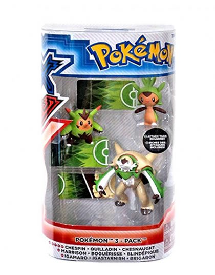 POKEMON XY 3 FIGURE PACK CHESNAUGHT - Image 2