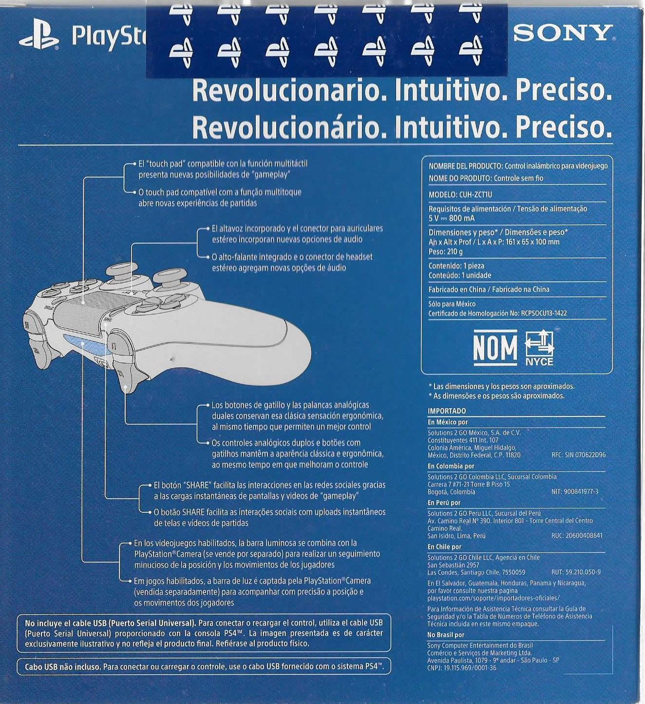 CONTROL PLAYSTATION DUALSHOCK 4 GREY BLUE UNCHARTED 4 - Image 3