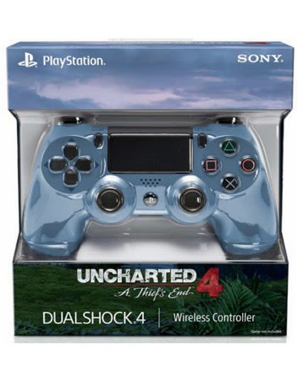 CONTROL PLAYSTATION DUALSHOCK 4 GREY BLUE UNCHARTED 4 - Image 2