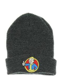 GORRO BEANIE FALLOUT VAULT BOY GRIS