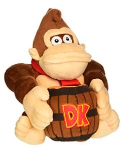 PELUCHE DONKEY KONG CON BARRIL 20 CM
