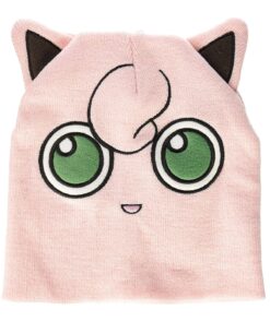 GORRO BEANIE POKEMON ROSTRO JIGGLYPUFF ROSA