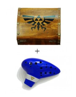PAQUETE THE LEGEND OF ZELDA WOODEN CHEST AND OCARINA