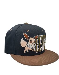 GORRA SNAPBACK POKEMON EEVEE NEGRA