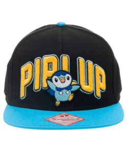 GORRA SNAPBACK POKEMON PIPLUP NEGRA