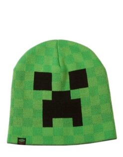 GORRO BEANIE INFANTIL MINECRAFT CREEPER VERDE