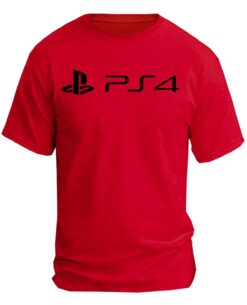 PLAYERA PLAY STATION LOGO ROJA MEDIANA
