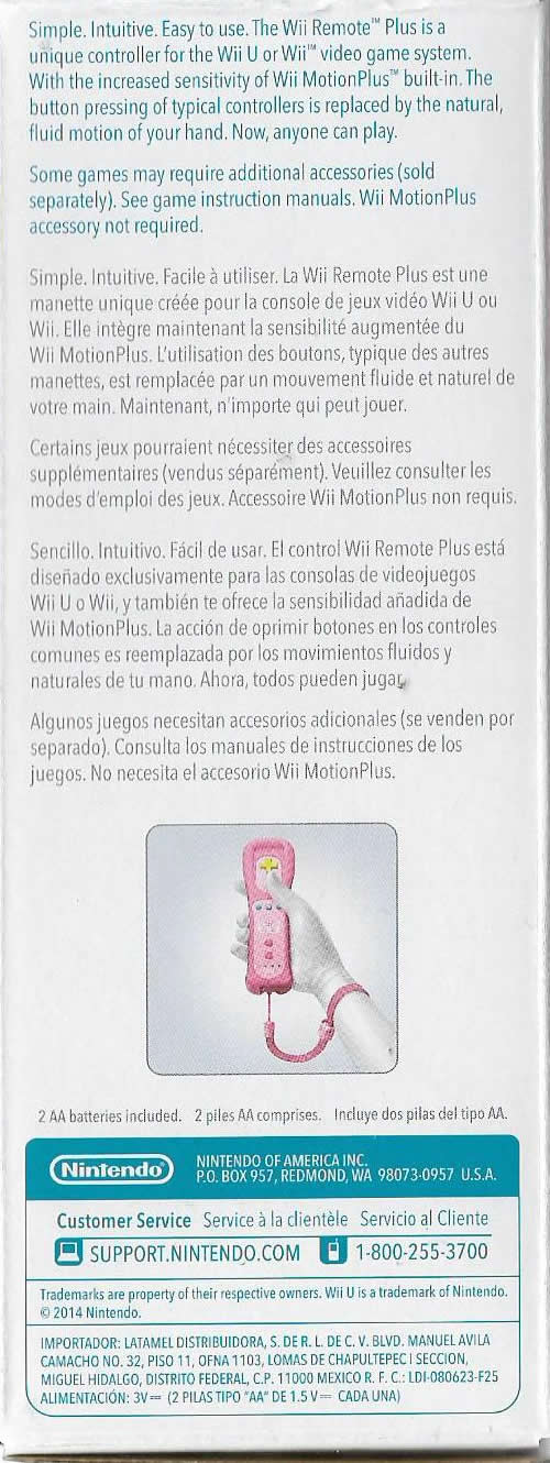 WII U REMOTE PLUS PEACH EDITION - Image 2