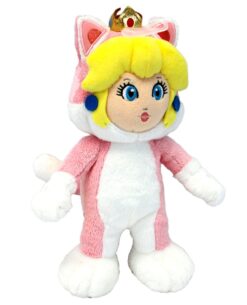 PELUCHE PEACH CON TRAJE DE GATO 25 CM