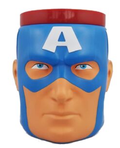 TAZA DE PLASTICO MARVEL CAPTAIN AMERICA FACE