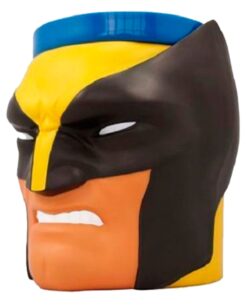 TAZA DE PLASTICO X MEN WOLVERINE FACE