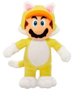 PELUCHE MARIO BROS CON TRAJE DE GATO 25 CM