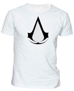PLAYERA ASSASSINS CREED LOGO BLANCA GRANDE