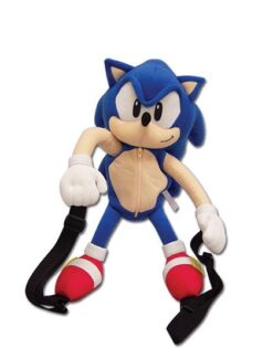 MOCHILA DE PELUCHE SONIC THE HEDGEHOG